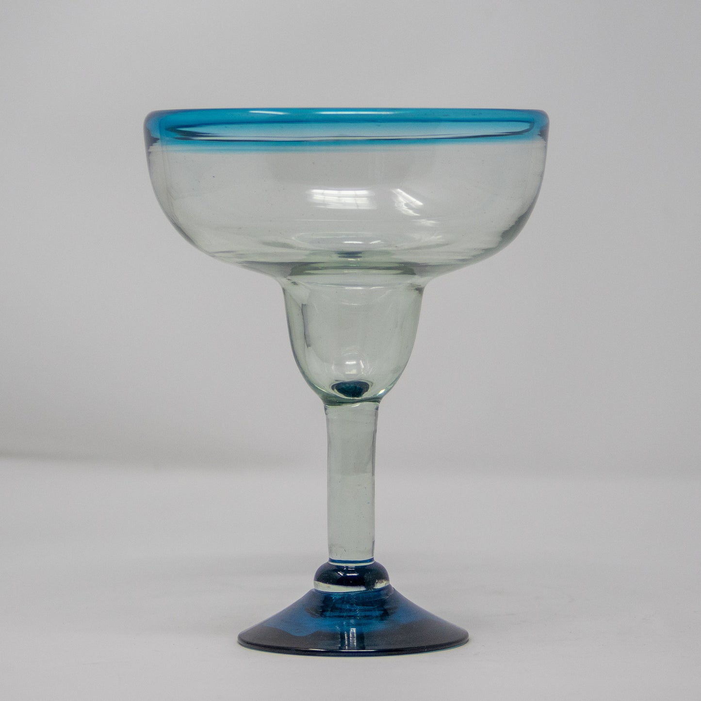 Mexican Blue Rim Margarita Glass (Set of 2)