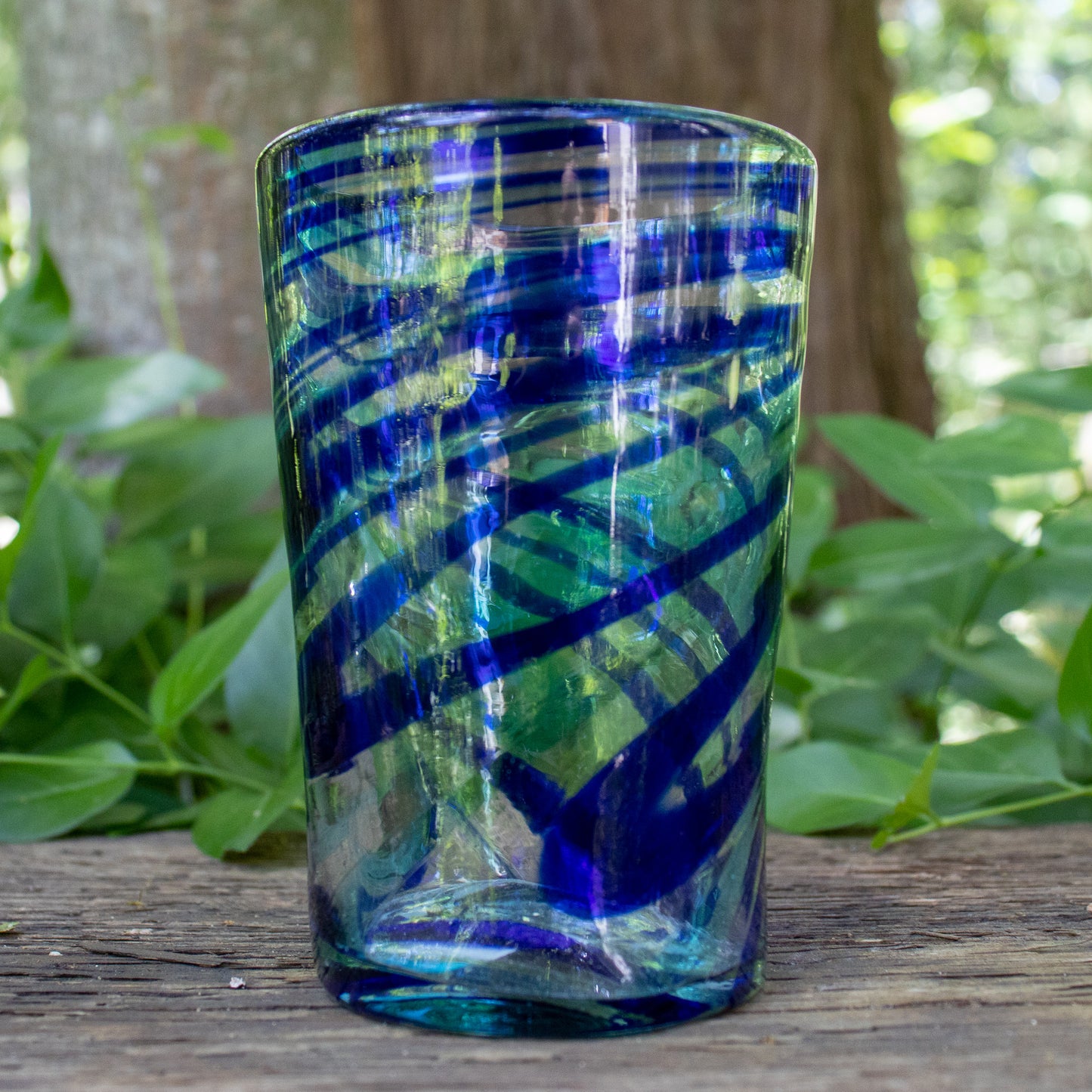 Mexican Blue Swirl Tumbler (Set of 4)