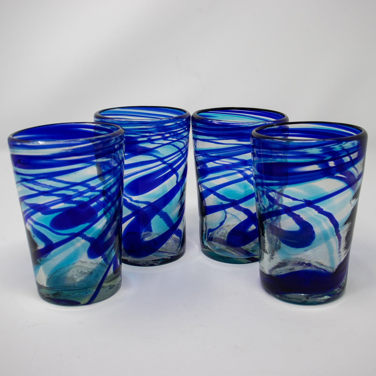 Mexican Blue Swirl Tumbler (Set of 4)