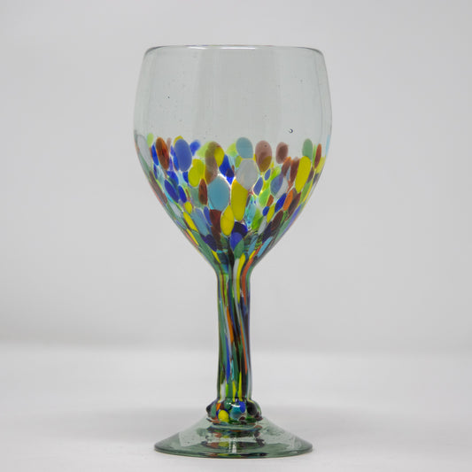 Mexican Confetti Wineglass