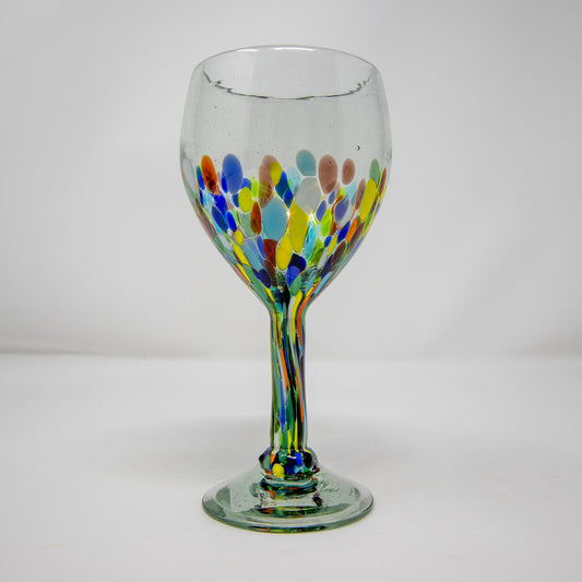 Mexican Confetti Wineglass