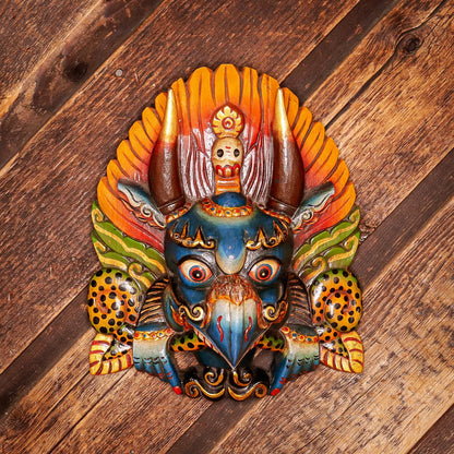 Carved Wooden Garuda Mask