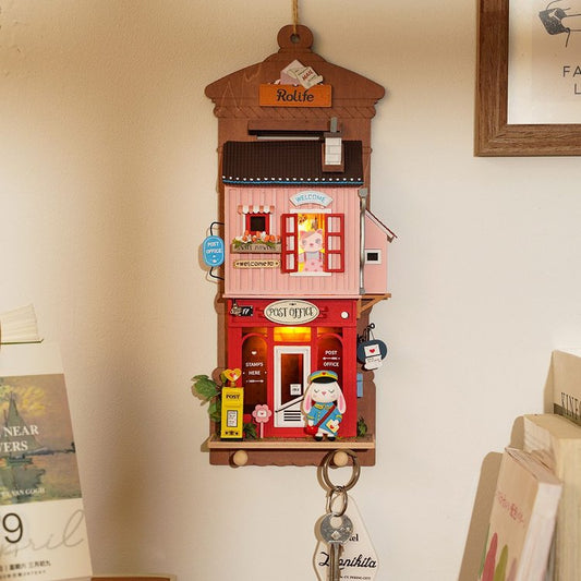 Robotime Post Office DIY Miniature House