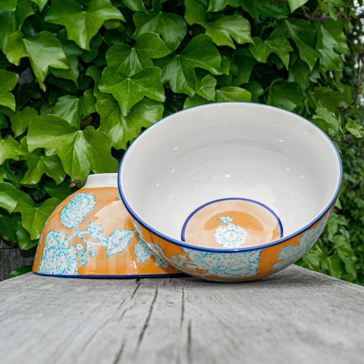 Large Hand-Painted Bowl