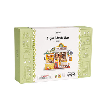 Robotime Light Music Bar Miniature Room Kit