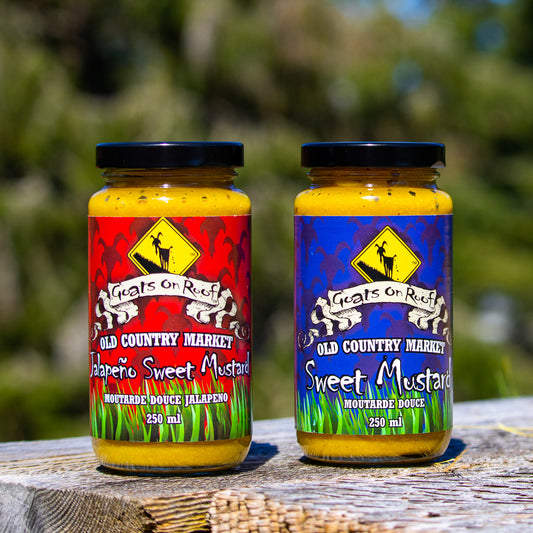 Goats on Roof Mustard