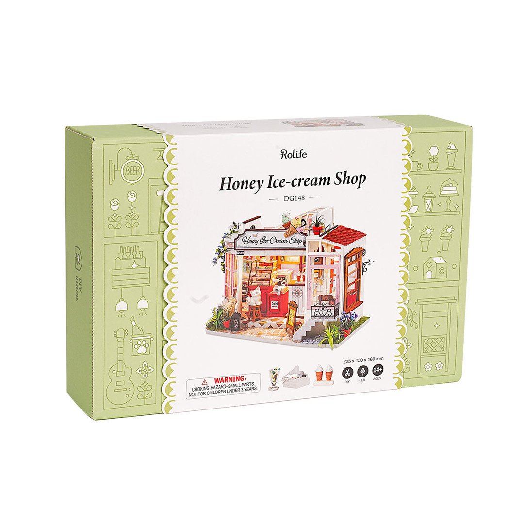 Robotime Honey Ice-Cream Shop Miniature Room Kit