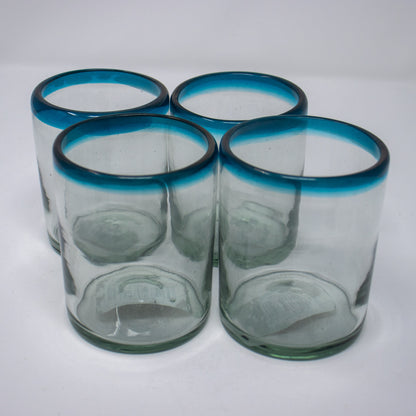 Small Mexican Blue Rim Tumblers